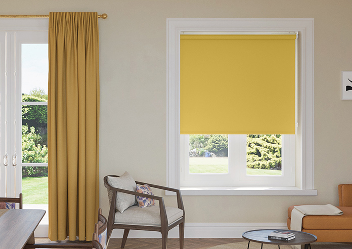 Palermo (Blackout), Mustard - Roller Blind - Image 3